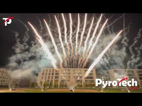 Cichy pokaz pirotechniczny Silenty® na XII Królewskim Festiwalu Światła na Wilanowie w Warszawie
