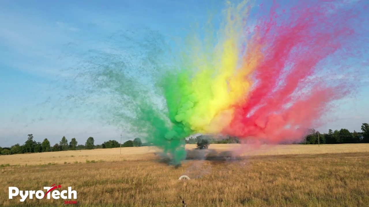 Kolorowe Dymne Wystrzały - PyroTech Color Sky Shot